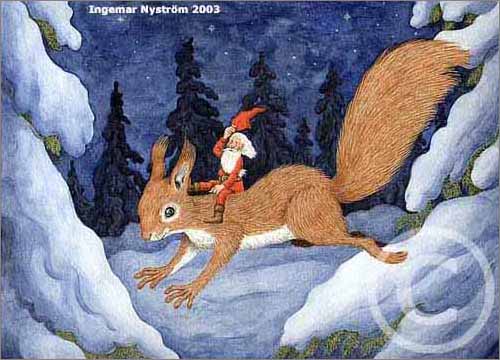 ekorre-akvarell