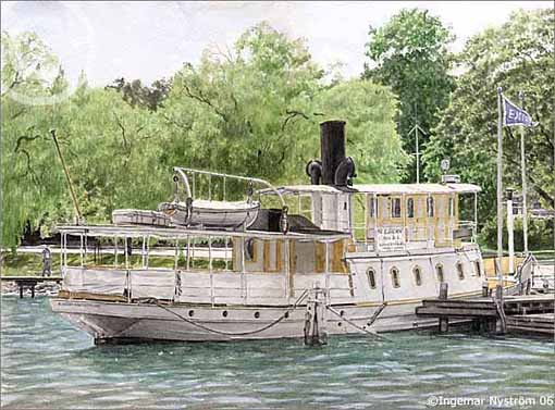 S/S Ejdern vid bryggan